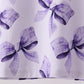 Purple Bow Zip Bamboo Pajama Set