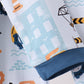 Blue Construction Trucks Bamboo Pajama Set