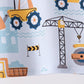 Blue Construction Trucks Bamboo Pajama Set