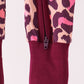 Pink leopard bamboo zipper romper