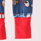 Navy tractor print bamboo romper
