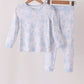 Blue dog bamboo pajama set