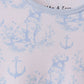 Blue dog bamboo pajama set