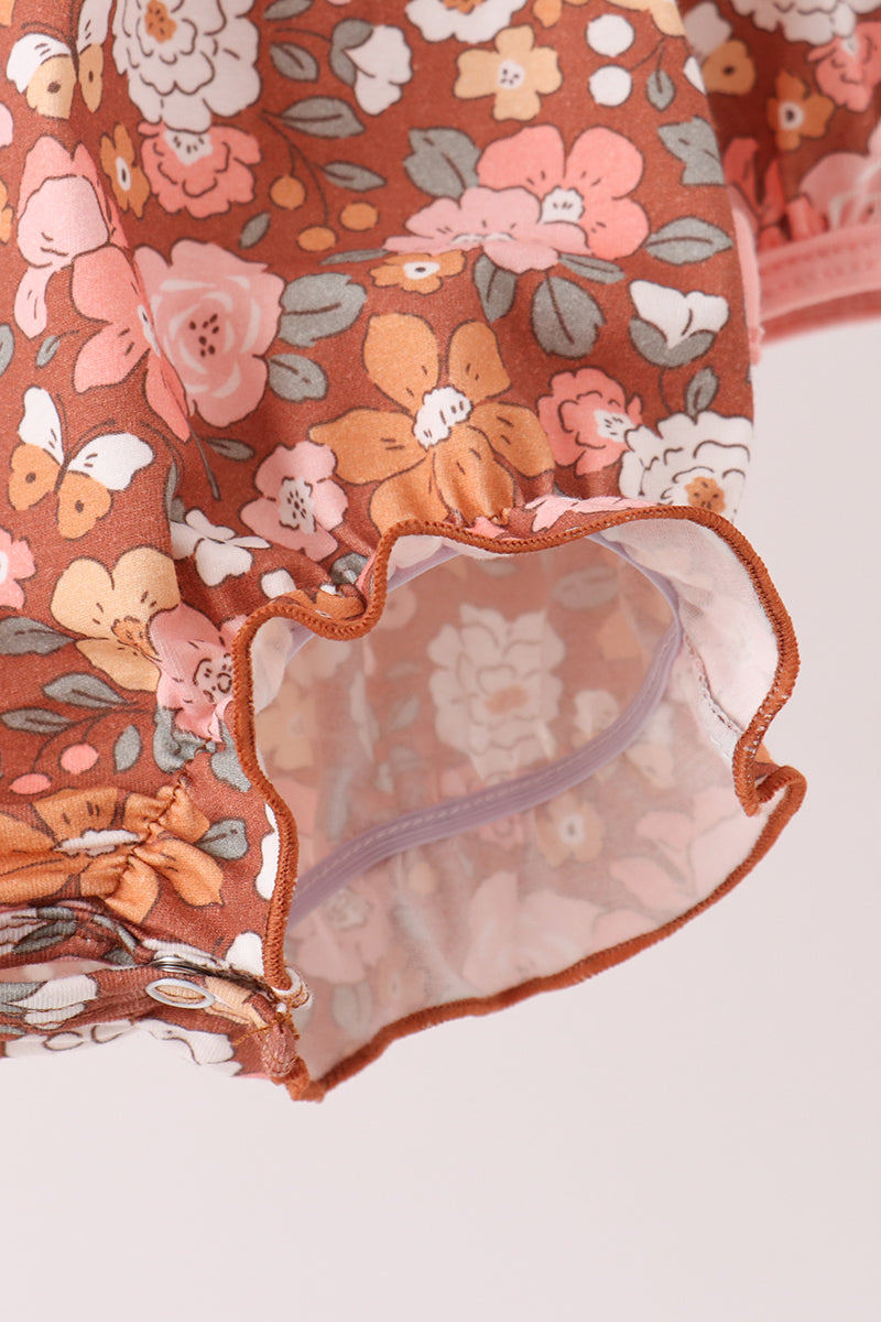 Floral Smocked Lace Bubble