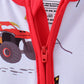Blue Racing Car Bamboo Romper