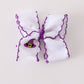 Purple witch hat embroidery crochet edge hair bow