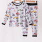 Black Racing Bamboo Pajama Set