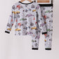 Black Racing Bamboo Pajama Set