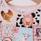 Pink Farm Animals Bamboo Pajama Set