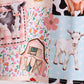 Pink Farm Animals Bamboo Pajama Set