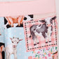 Pink Farm Animals Bamboo Pajama Set
