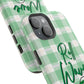 Phone Case — "Roll Wave" Green Plaid Magnetic Impact‑Resistant Case