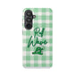Phone Case — "Roll Wave" Green Plaid Magnetic Impact‑Resistant Case