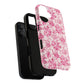 Pink Vintage Floral Tough Phone Case — Protective iPhone Cover