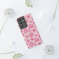 Pink Vintage Floral Tough Phone Case — Protective iPhone Cover