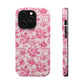 Pink Floral Magnetic Impact-Resistant Phone Case