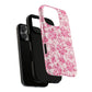 Pink Vintage Floral Tough Phone Case — Protective iPhone Cover
