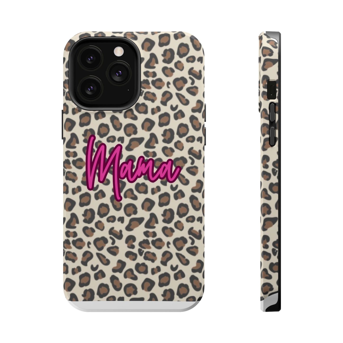 Mama Leopard Print Magnetic Impact Phone Case
