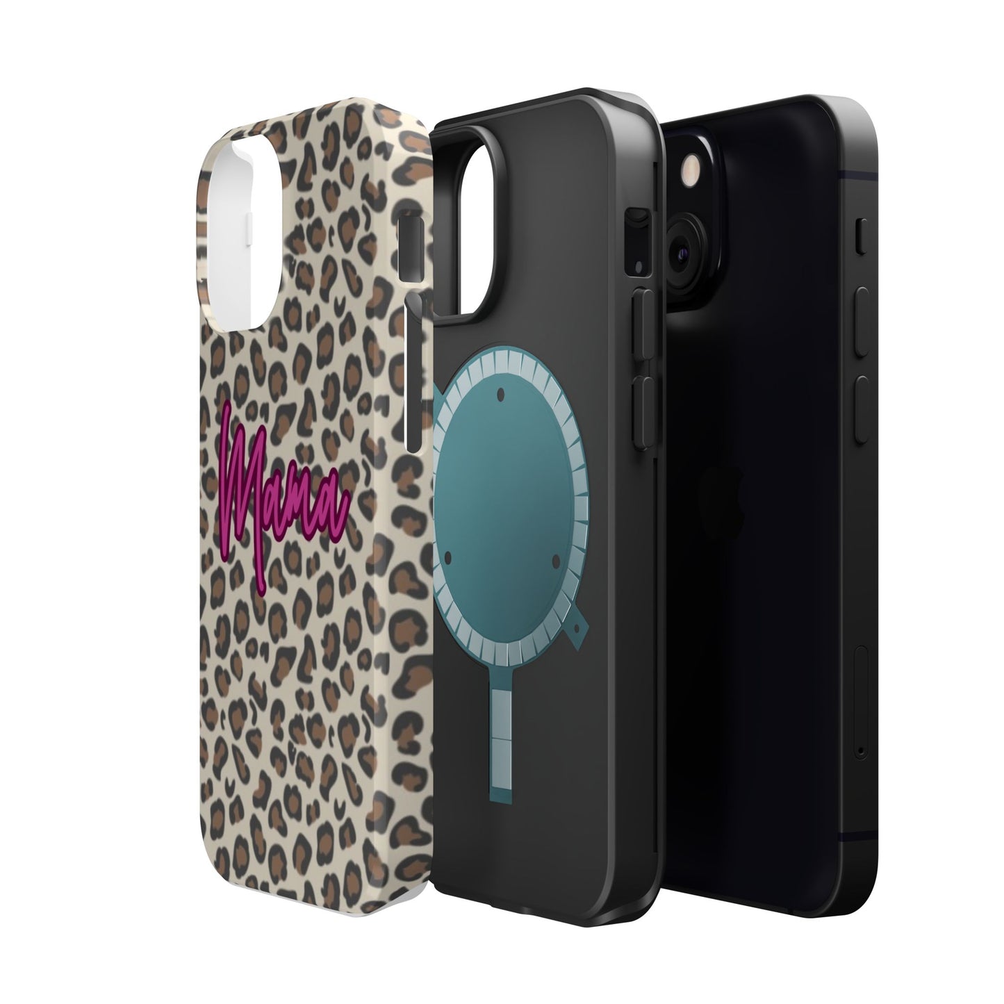 Mama Leopard Print Magnetic Impact Phone Case