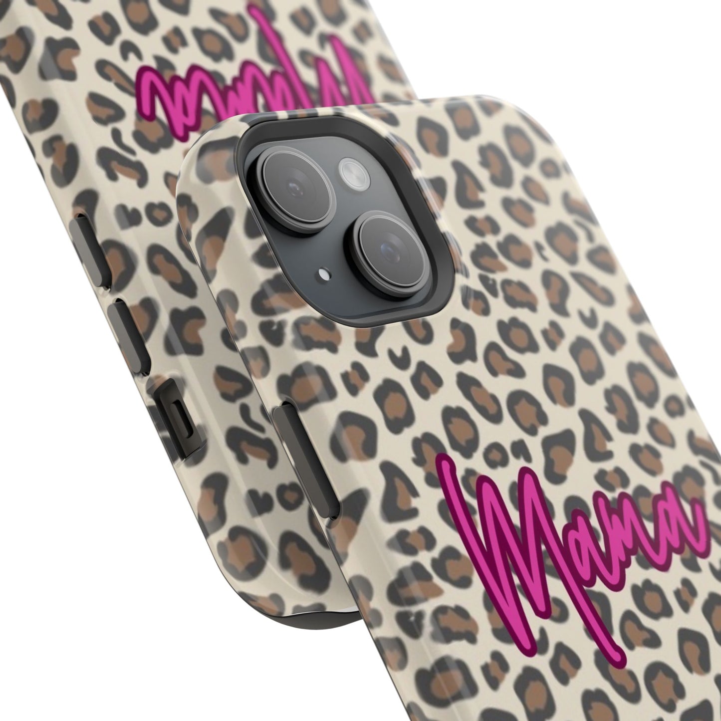 Mama Leopard Print Magnetic Impact Phone Case