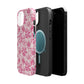 Pink Floral Magnetic Impact-Resistant Phone Case