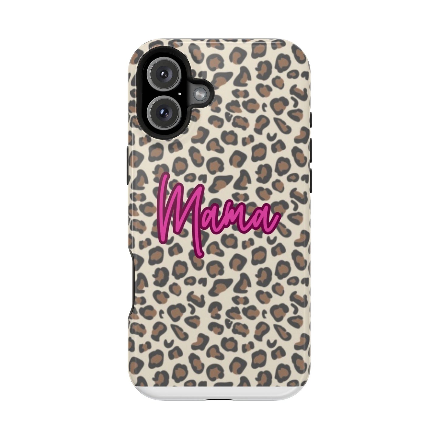 Mama Leopard Print Magnetic Impact Phone Case