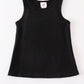 Black blank basic kids teens adult tank top