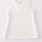 White blank basic kids teens adult tank top