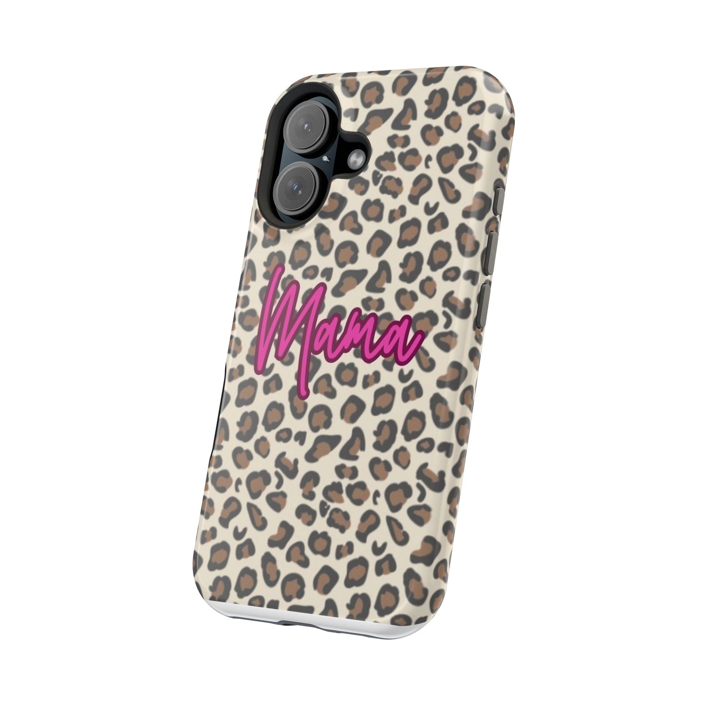 Mama Leopard Print Magnetic Impact Phone Case