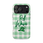 Phone Case — "Roll Wave" Green Plaid Magnetic Impact‑Resistant Case
