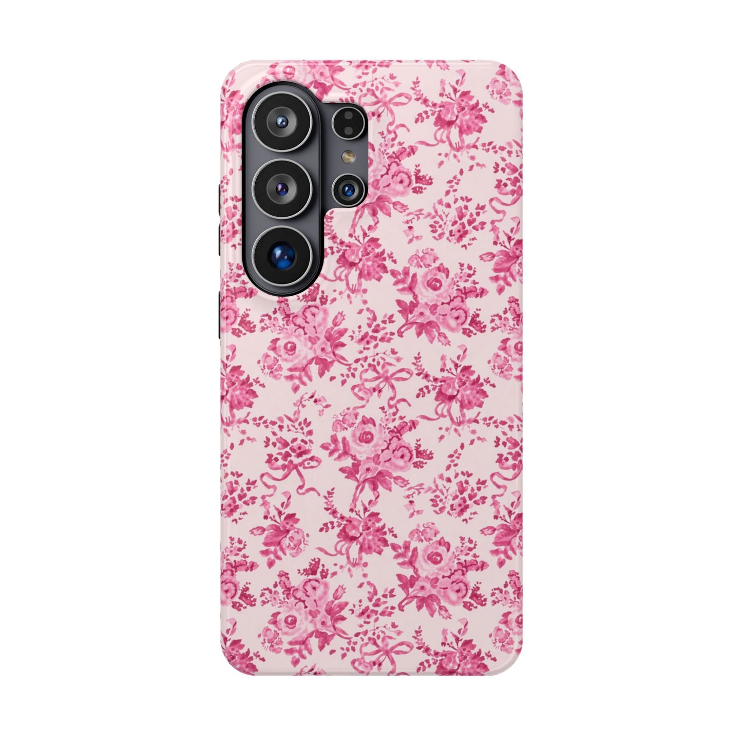 Pink Floral Magnetic Impact-Resistant Phone Case