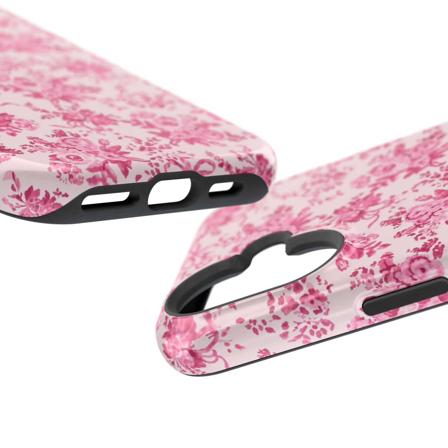 Pink Floral Magnetic Impact-Resistant Phone Case