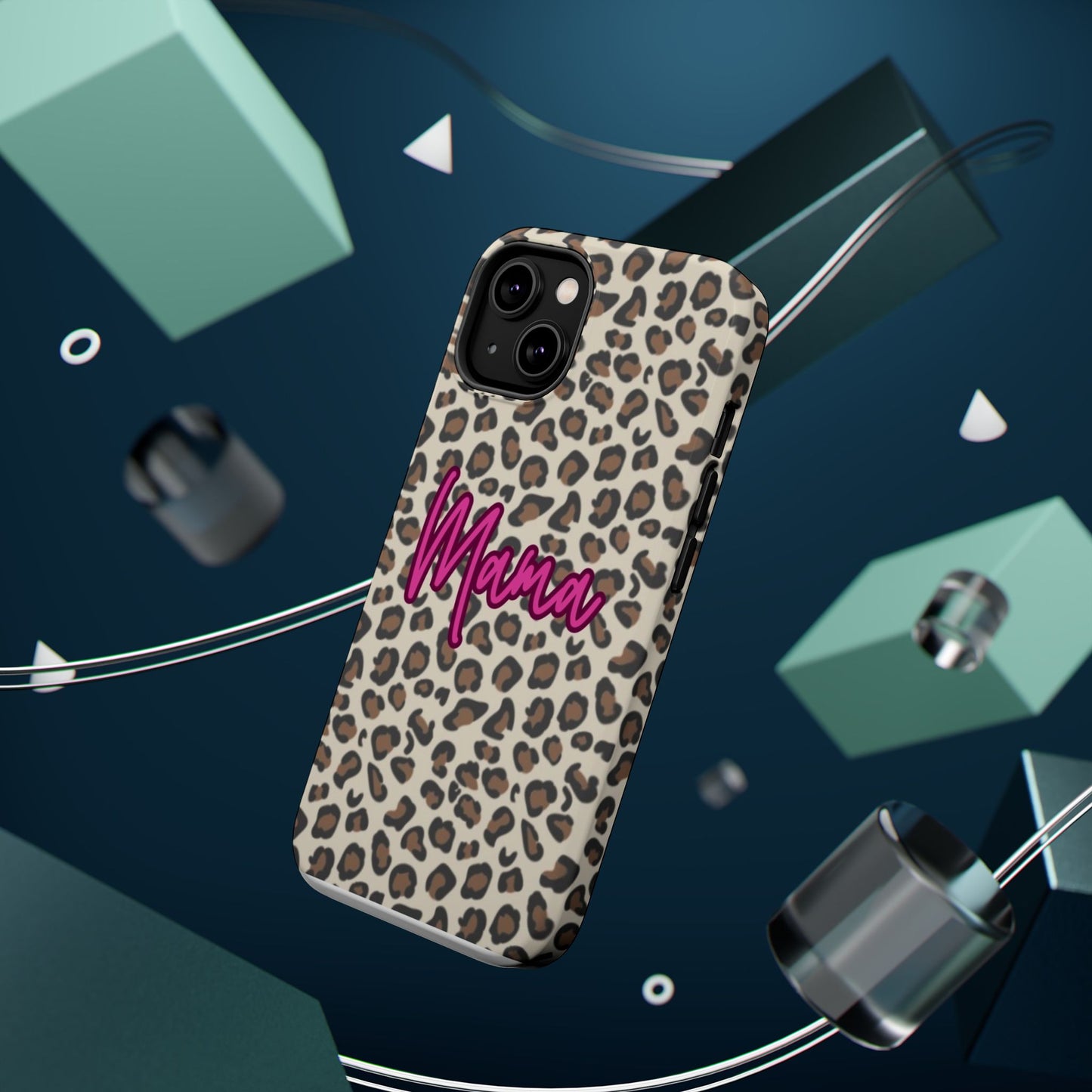 Mama Leopard Print Magnetic Impact Phone Case