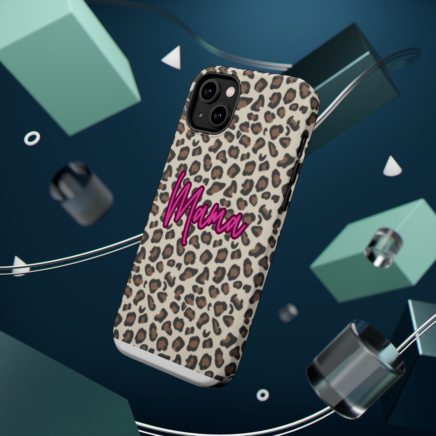 Mama Leopard Print Magnetic Impact Phone Case