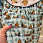 Blue Mallard Duck Embroidery Dress - READY TO SHIP/PICKUP!