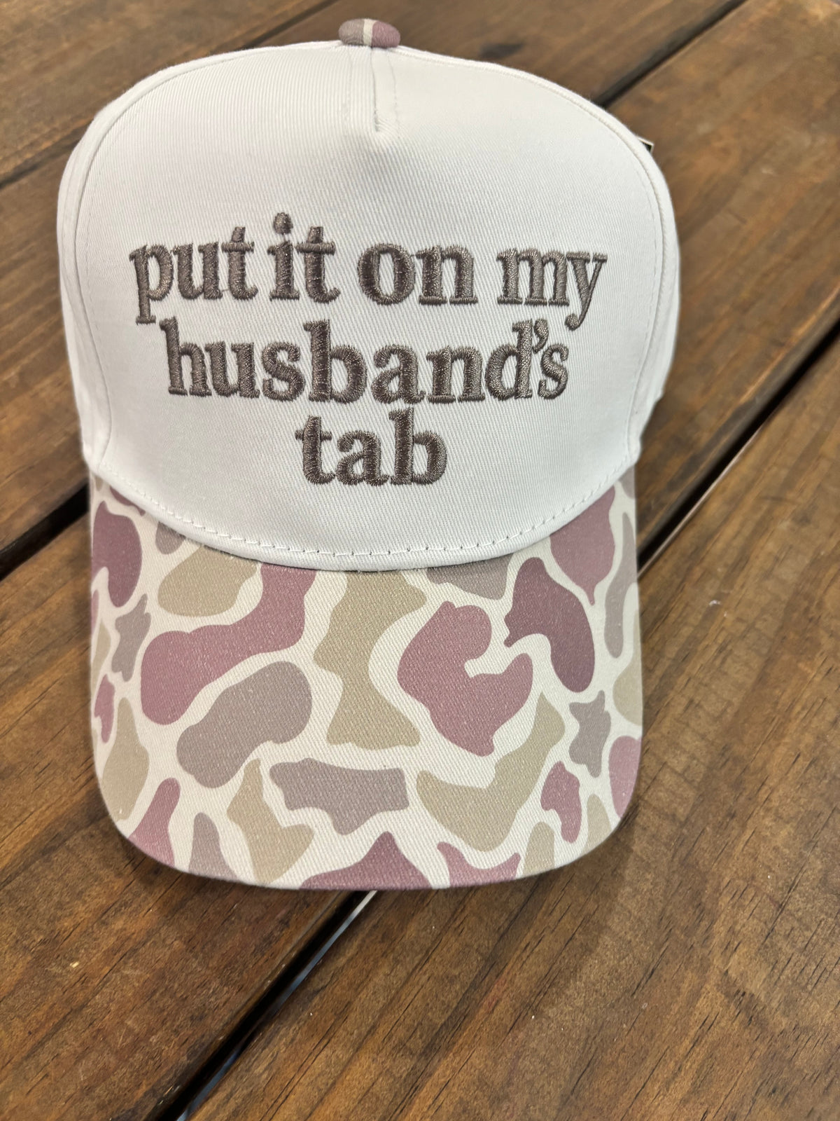 Lulu Mac | Put it on My Husband's Tab Camo Hat| READY TO SHIP/PICKUP