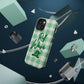 Phone Case — "Roll Wave" Green Plaid Magnetic Impact‑Resistant Case