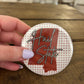3” Game Day Button - MSU