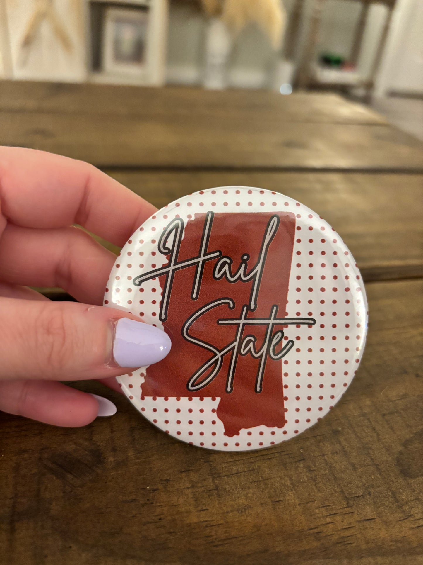 3” Game Day Button - MSU