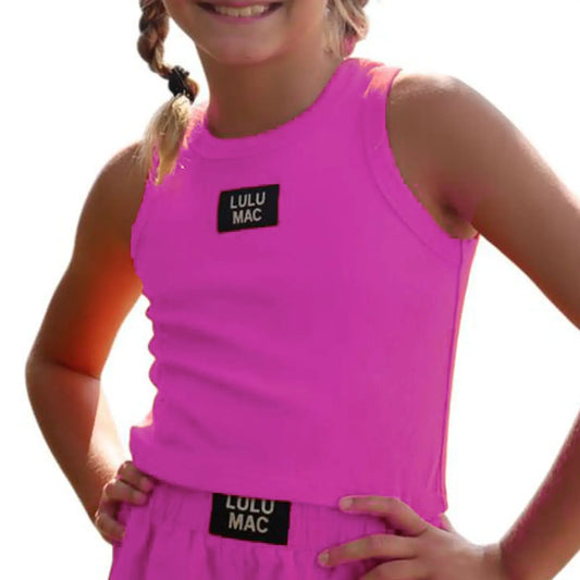Lulu Mac | Youth Pink Tank| READY TO SHIP/PICKUP