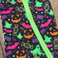 EXCLUSIVE Neon Halloween Bamboo Baby Zippie - READY TO SHIP/PICKUP!