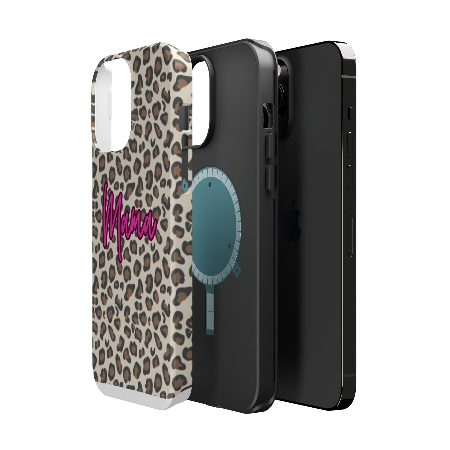 Mama Leopard Print Magnetic Impact Phone Case