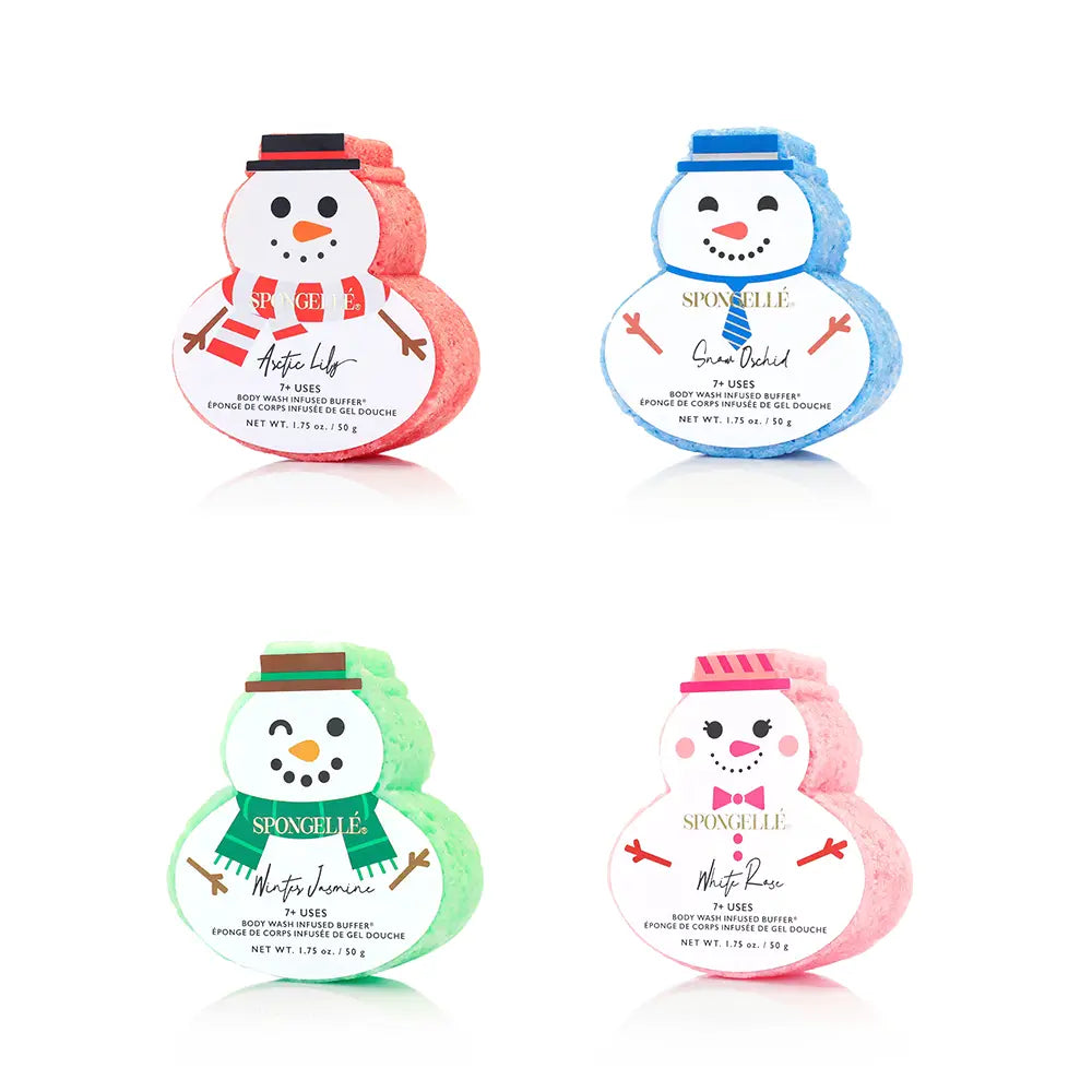 Snowman Spongelle Bath Buffer | READY TO SHIP/PICKUP