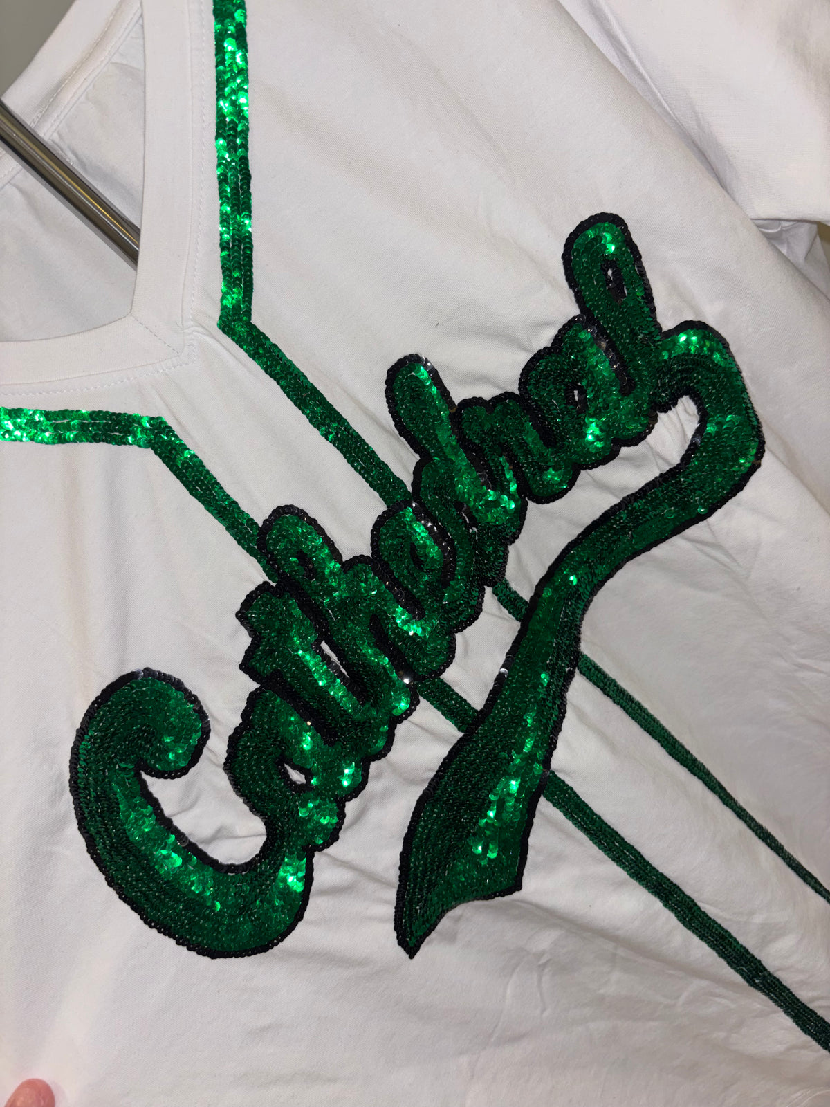 Cathedral Sequin Baseball Shirt *PRE-ORDER* READ DESCRIPTION