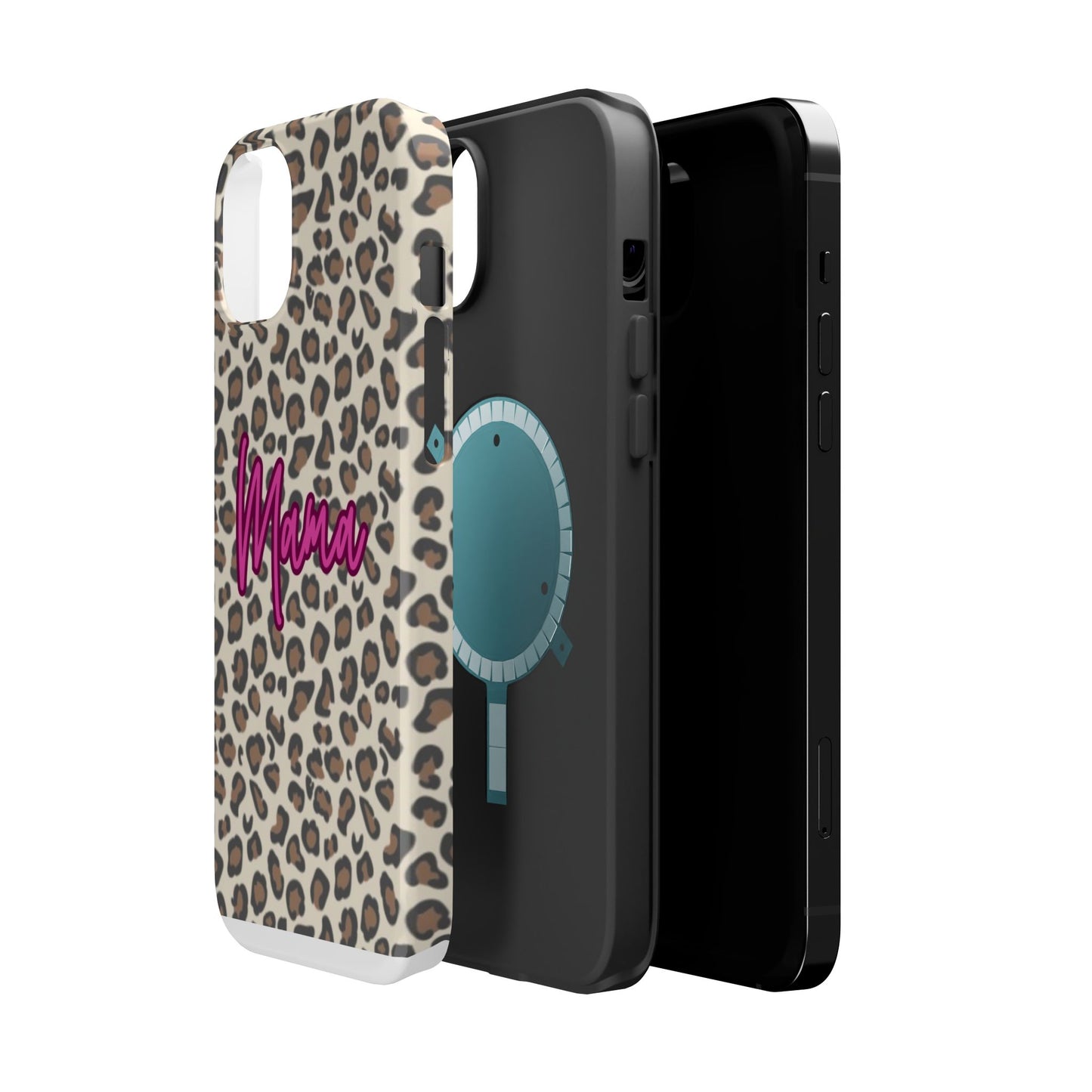 Mama Leopard Print Magnetic Impact Phone Case
