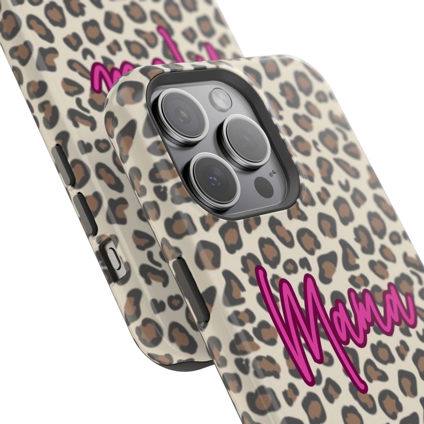 Mama Leopard Print Magnetic Impact Phone Case