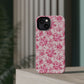 Pink Floral Magnetic Impact-Resistant Phone Case