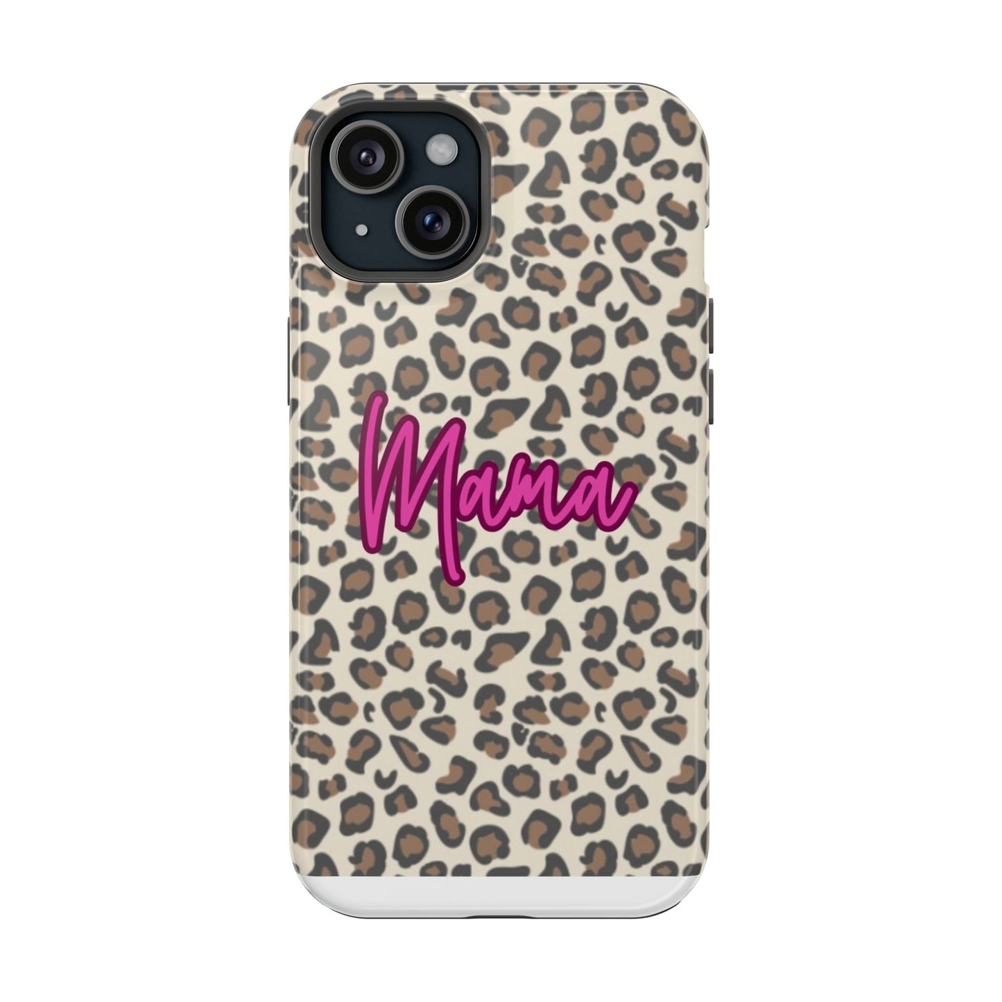 Mama Leopard Print Magnetic Impact Phone Case