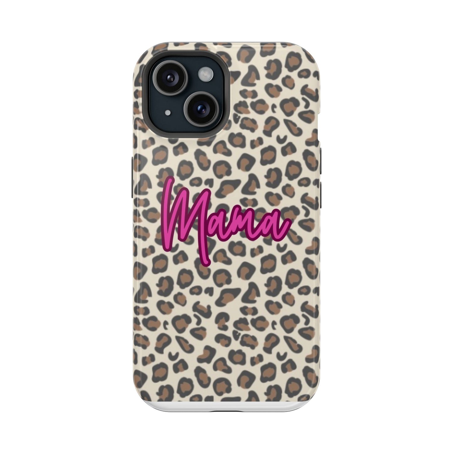 Mama Leopard Print Magnetic Impact Phone Case