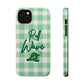 Phone Case — "Roll Wave" Green Plaid Magnetic Impact‑Resistant Case